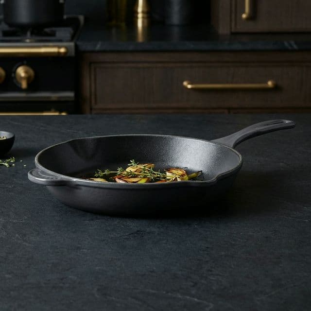 Enameled Cast Iron Skillet