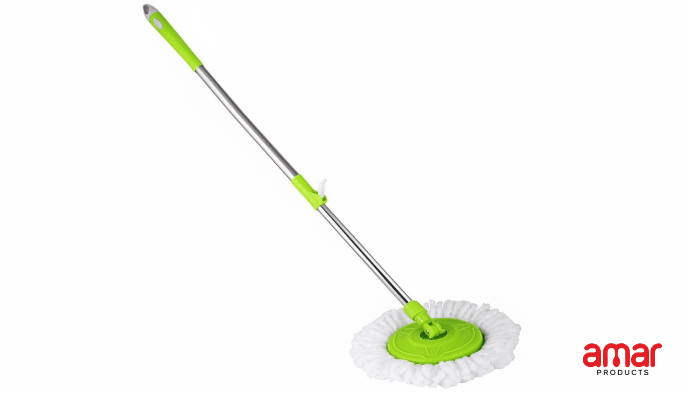 Premium 360° Stainless Steel Spin Mop Stick - Image 1