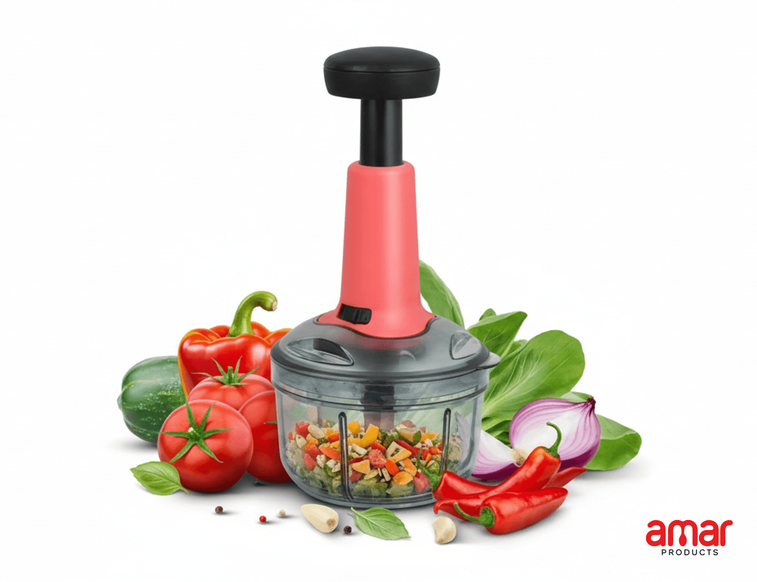 Manual Hand Press Push Chopper - Image 1