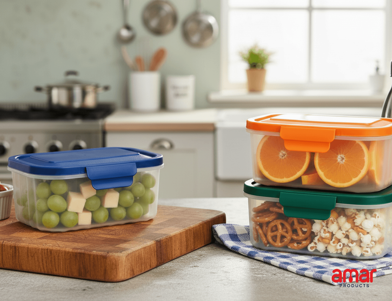 Rectangular Snap-Lock Storage Container - Image 1