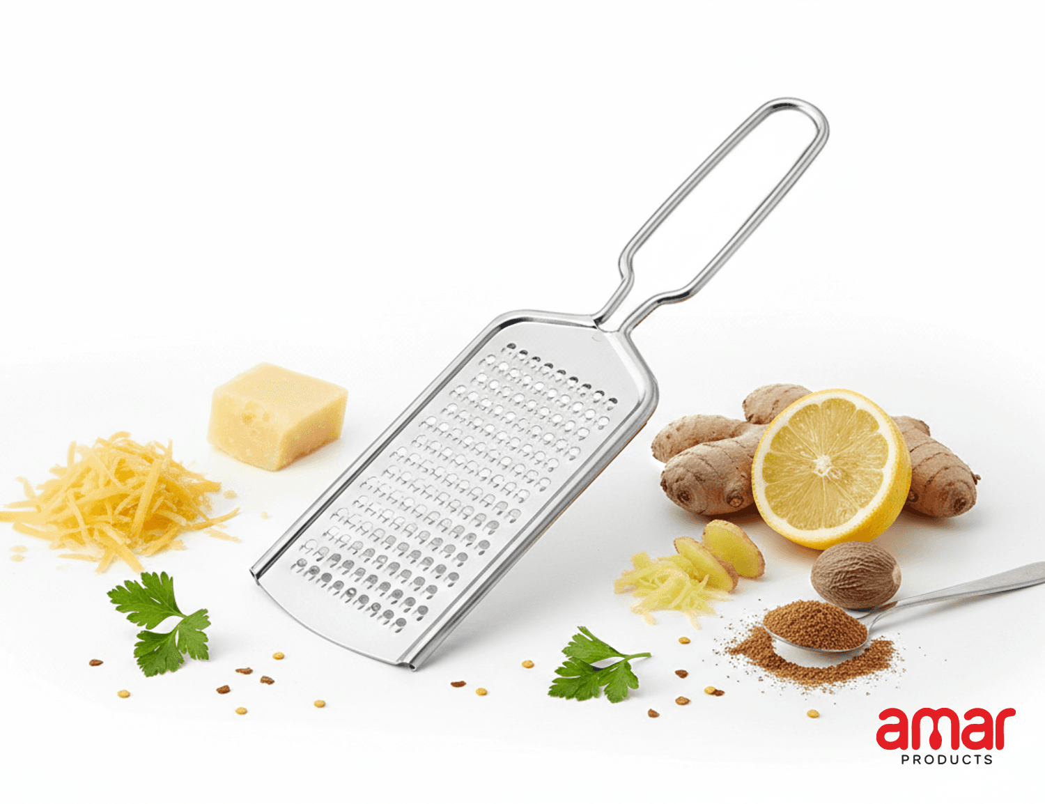 Carrot & Cheese Grater, Stainless Steel Vegetable Slicer - Image 1